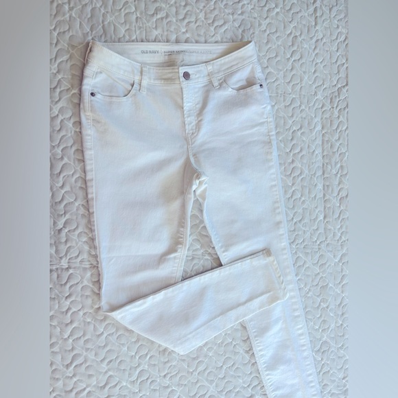 Old Navy Denim - Super Skinny White Jeans